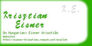 krisztian eisner business card