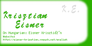 krisztian eisner business card